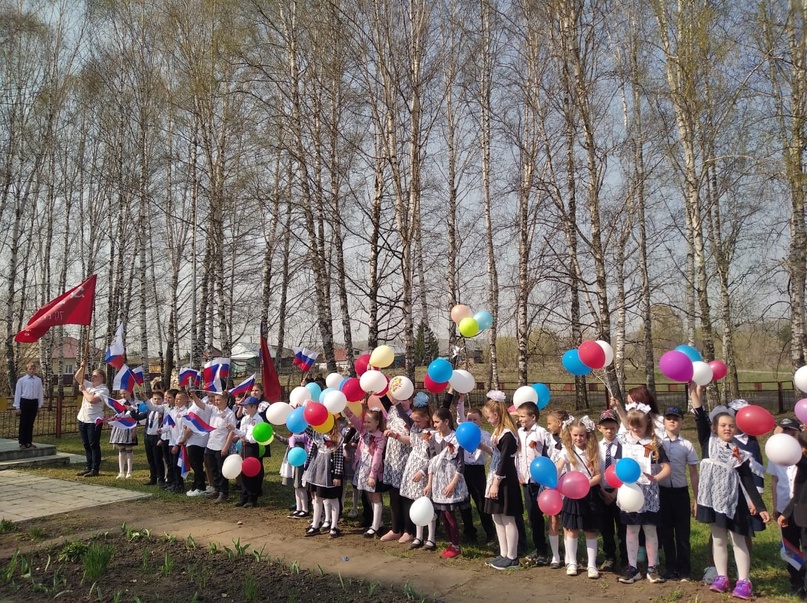 Митинг, посвященный дню Победы.